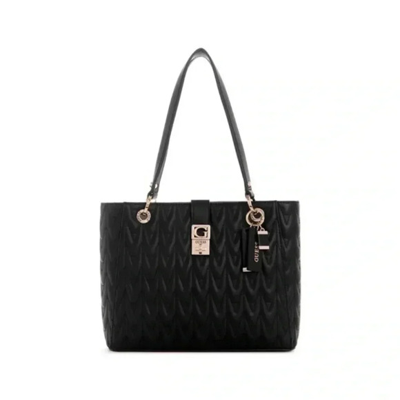 Guess regilla small Noel tote black - Picture 1 of 7